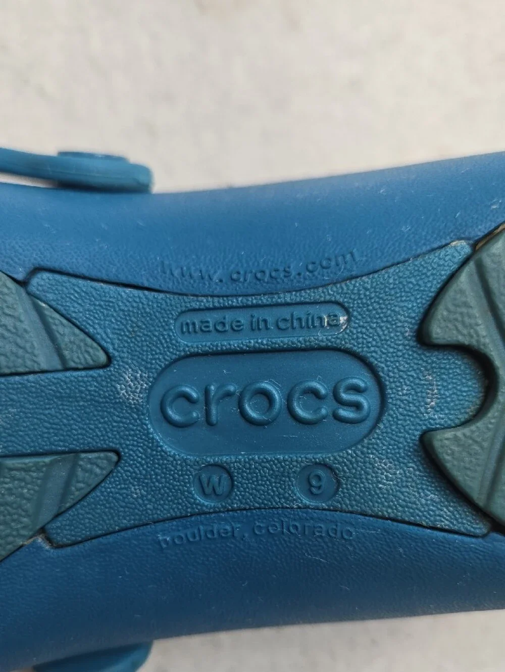 Crocs Women's Alice Mary Jane Flats in the Peacock Blue